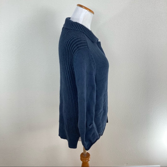 CAbi Pursuit Cardigan Sweater‎ Ribbed Blue Knit Women’s Sz Medium #3523 - Picture 7 of 7